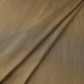 Beige Slub Silk Plain Fabric 