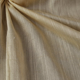 Beige - slub silk plain fabric 13 - handcrafted
