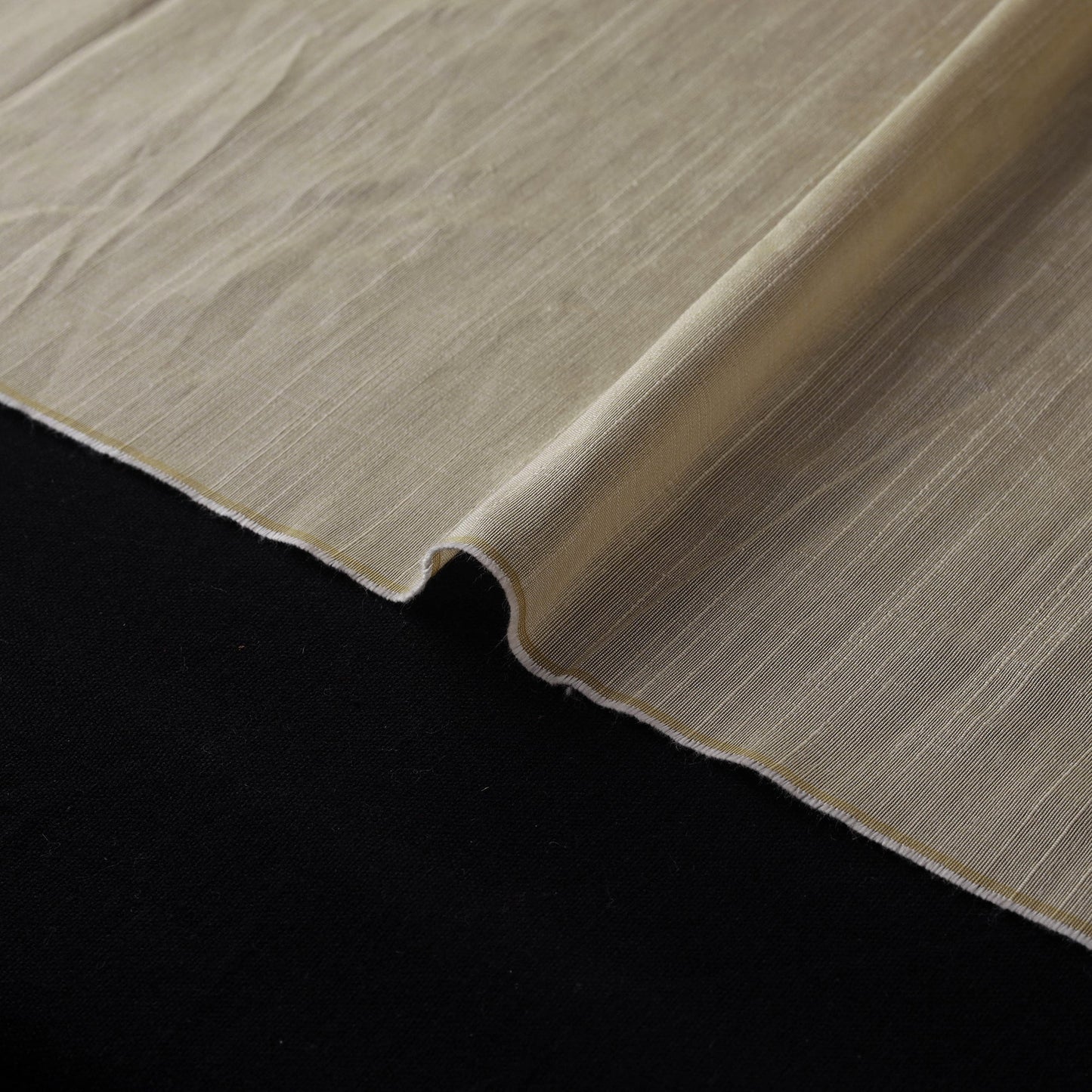 Beige - slub silk plain fabric 13 - handcrafted