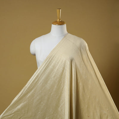 Beige - slub silk plain fabric 13 - handcrafted