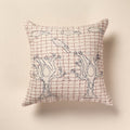  Tagai Work Cotton Cushion Cover (16 x 16 in) 