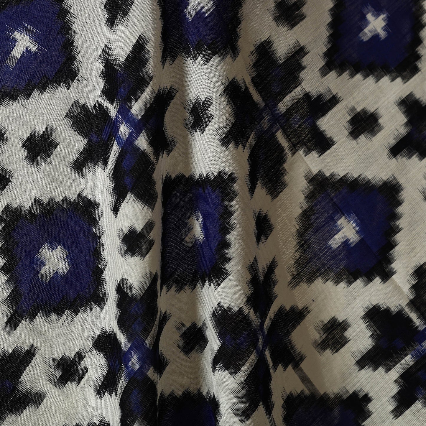 Beige - telia rumal handloom cotton pochampally double ikat