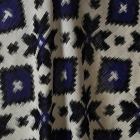 Beige - telia rumal handloom cotton pochampally double ikat