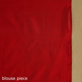 Beige Telia Rumal Handloom Cotton Pochampally Double Ikat Saree