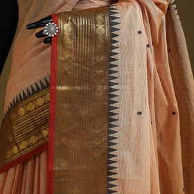 Thread buti cotton kanchipuram saree with border 03