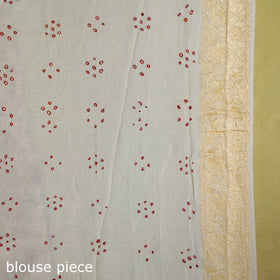 Beige - tie-dye georgette banarasi neem zari jaal kutch