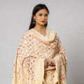  Traditional Kutch Neem Zari Jaal Work Bandhani Tie-Dye Georgette Banarasi Dupatta 