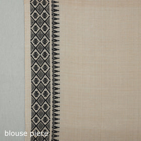 Beige - traditional vidarbha tussar silk cotton handloom