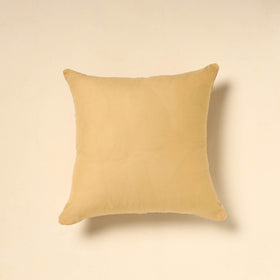  Beige Tussar Silk Bengal Kantha Work Cushion Cover