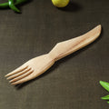  Handmade Udayagiri Beige Wooden Serving Kajur Fork 01