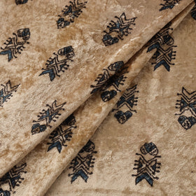 Velvet natural dyed hand fabric 22 - handcrafted