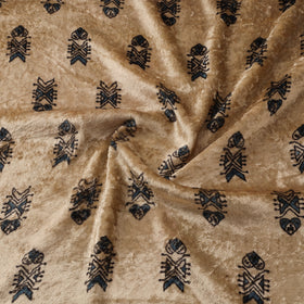 Velvet natural dyed hand fabric 22 - handcrafted