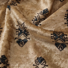 Velvet natural dyed hand fabric 22 - handcrafted