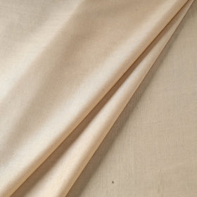 Beige - vidarbha handloom plain tussar silk fabric 10
