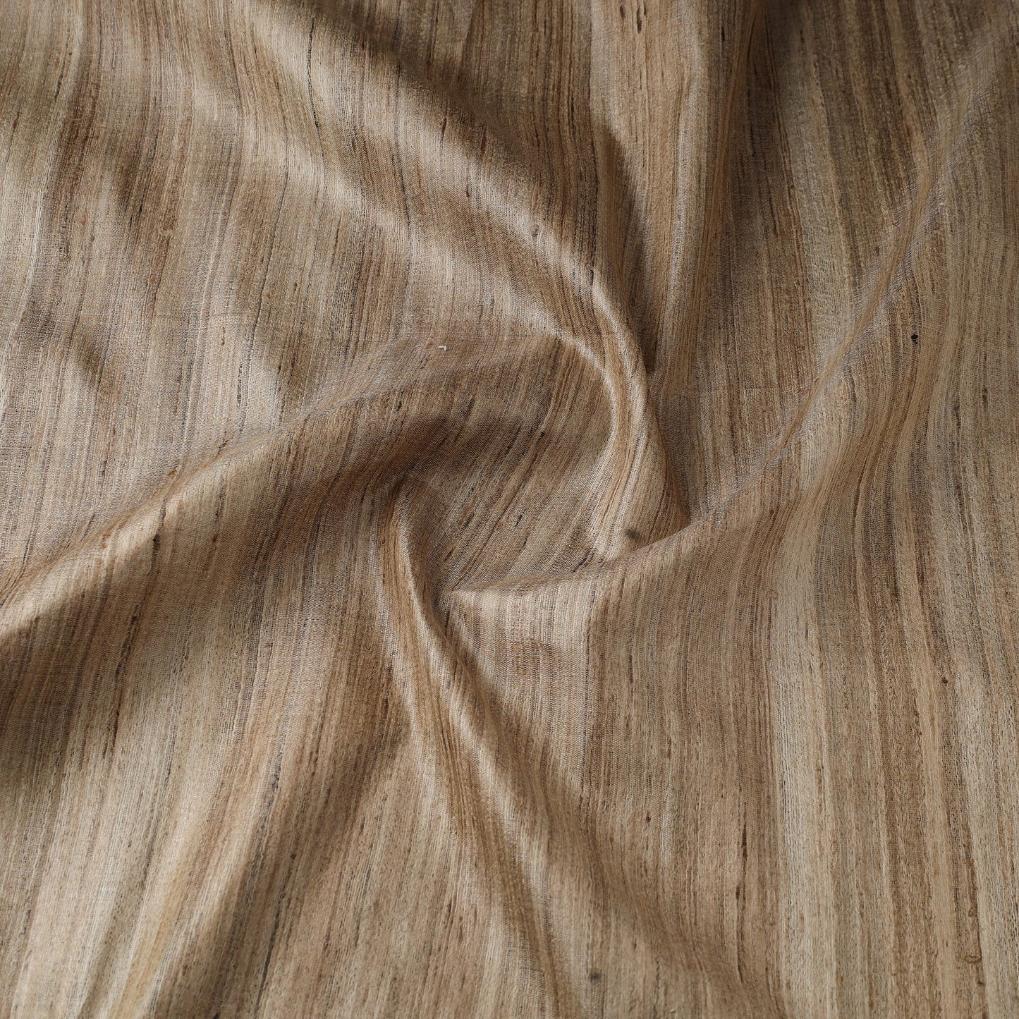 Beige - vidarbha tussar x ghicha silk handloom fabric 03