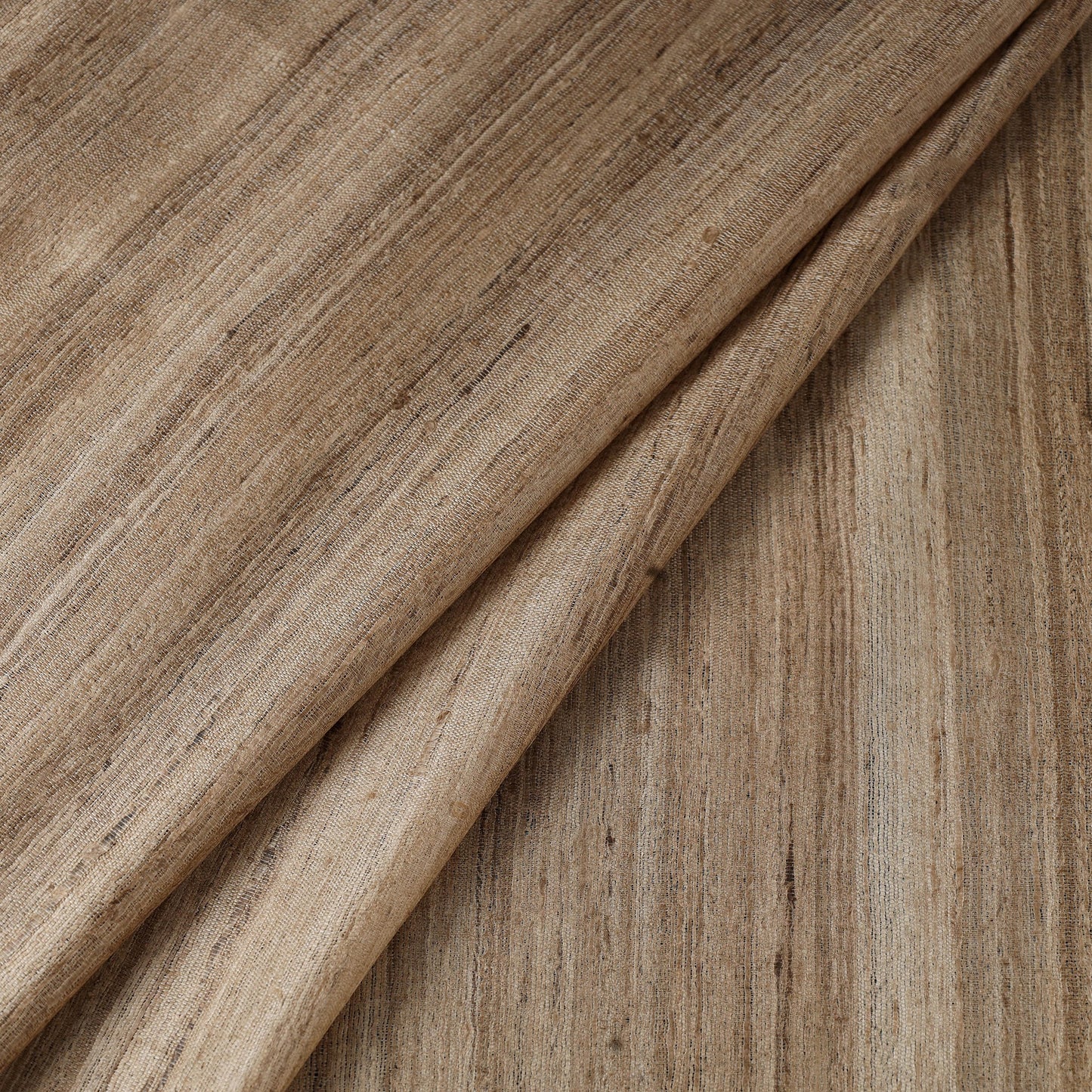 Beige - vidarbha tussar x ghicha silk handloom fabric 03