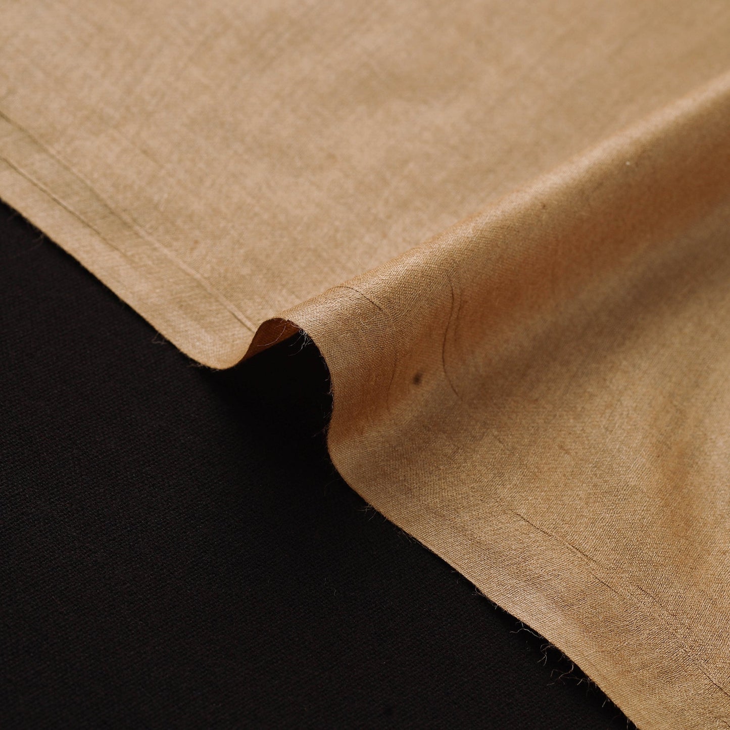 Vidarbha tussar x muga silk handloom plain fabric 03