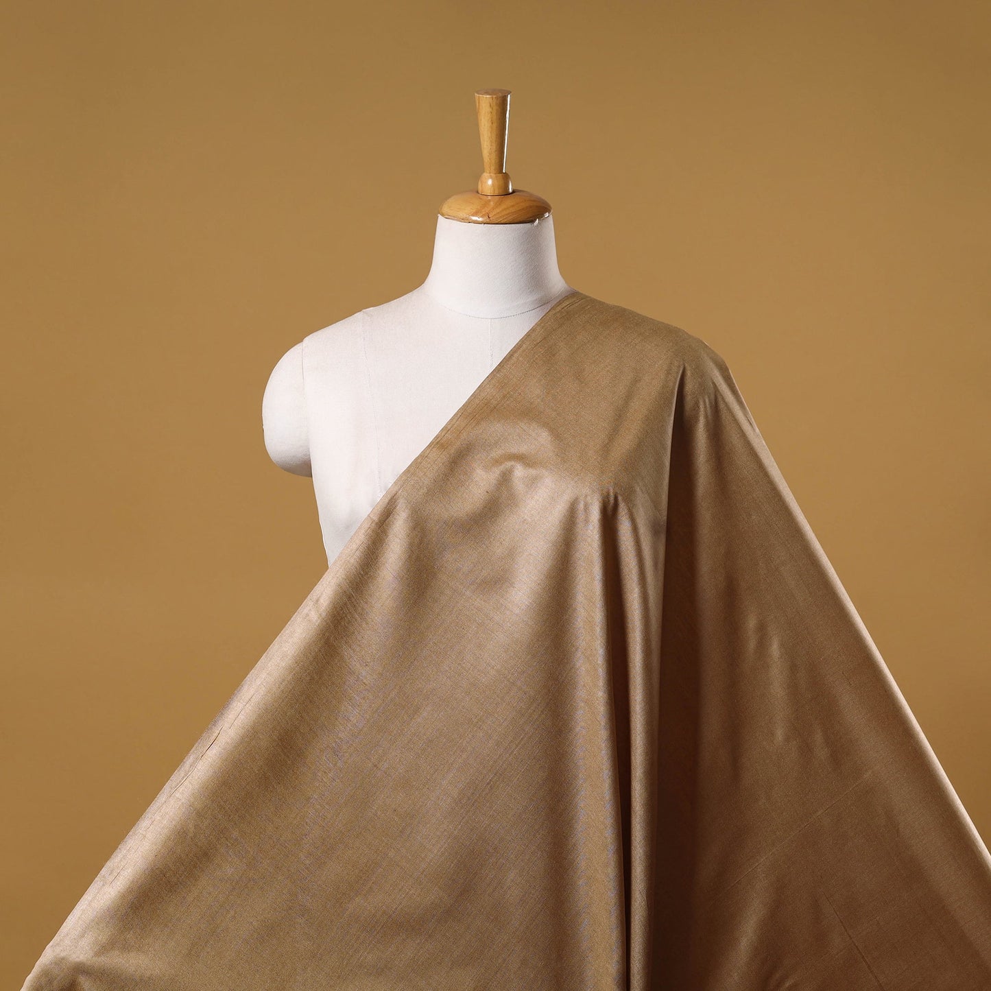 Vidarbha tussar x muga silk handloom plain fabric 03