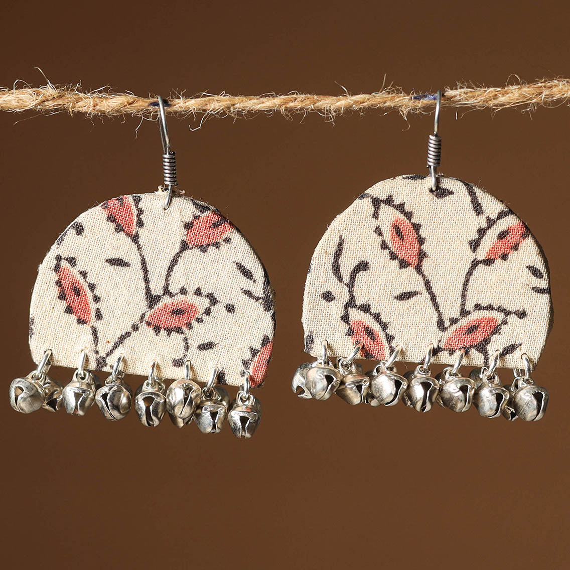 Zahira Ghungroo Work Fabart Earrings