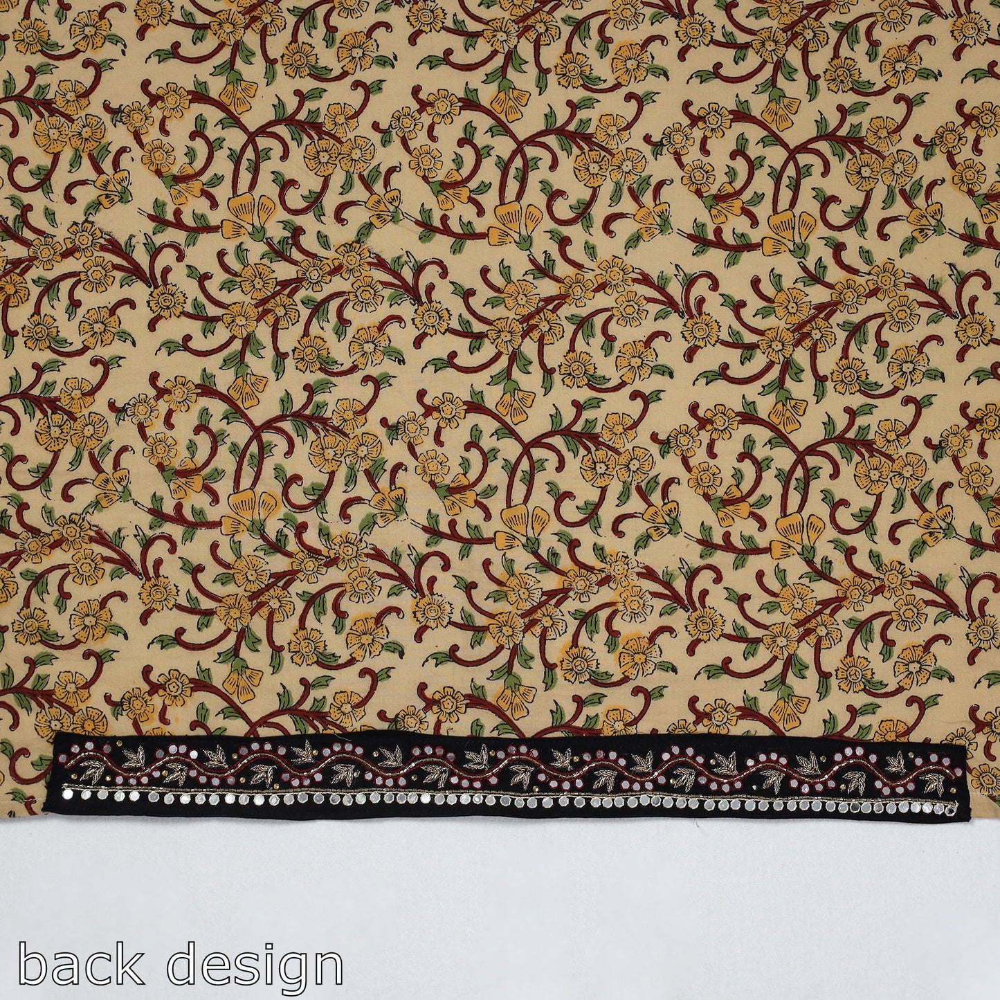 Buy Zardozi Hand Embroidered Sanganeri Cotton Blouse Piece Online at iTokri.com