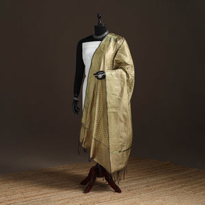 Zari work banarasi silk dupatta 25 - handcrafted