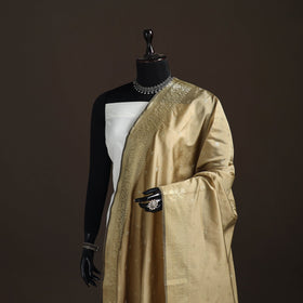 Zari work banarasi silk dupatta 39 - handcrafted