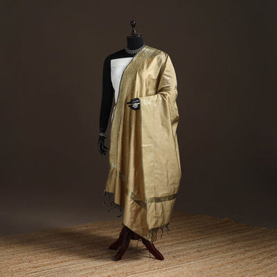 Zari work banarasi silk dupatta 39 - handcrafted