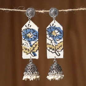 Blue Zuhi GS Fabart Handmade Earrings