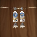Blue Zuhi GS Fabart Handmade Earrings