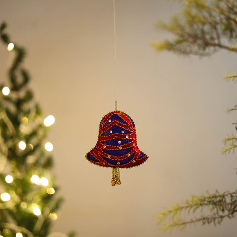 Bell felt ornament - handmade christmas decor 30