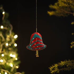 Bell felt ornament - handmade christmas decor 35
