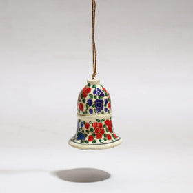 Bell - kashmir handpainted christmas decor ornament 02