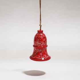 Bell - kashmir handpainted christmas decor ornament 04
