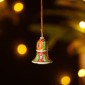  Bell - Kashmir Handpainted Wooden Christmas Ornament (2 Inches) Online at iTokri.com