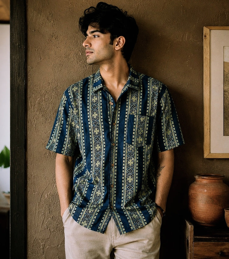 Ajrakh Men's Shirts