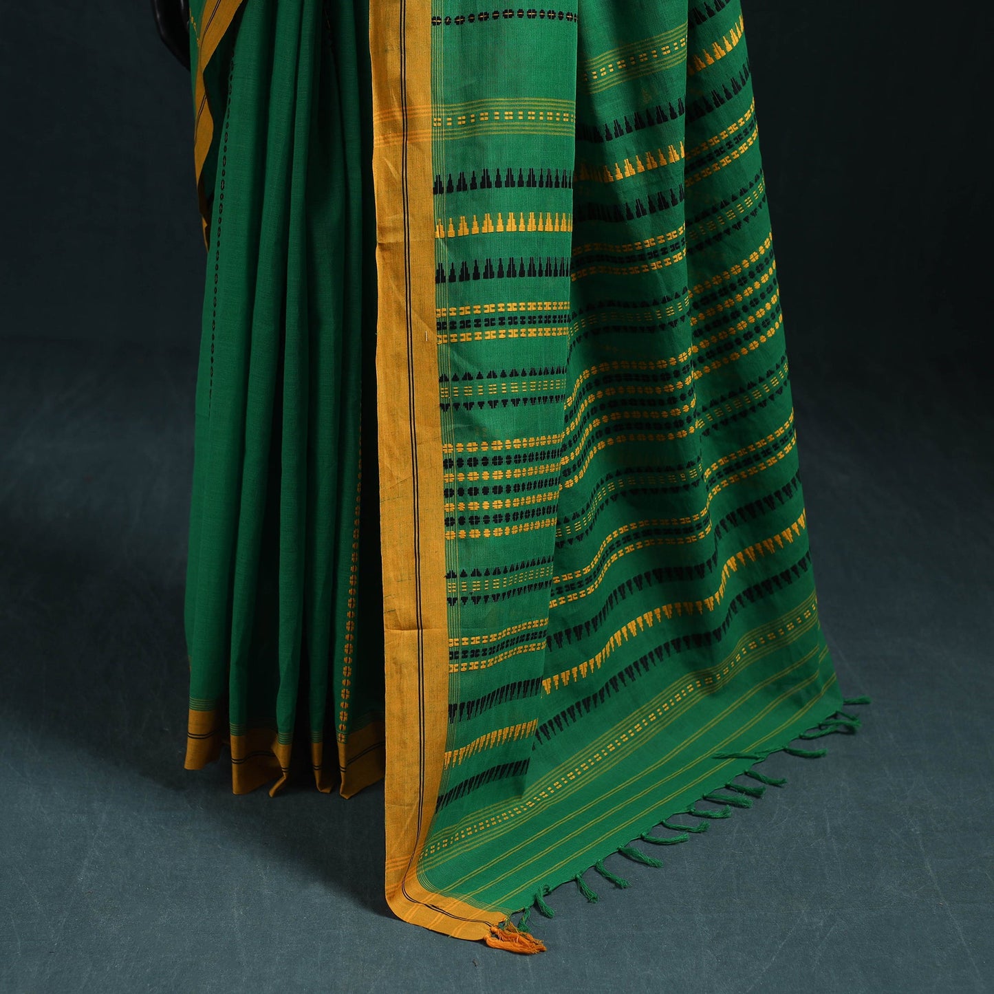 Bengal handwoven cotton begumpuri saree 01 - handcrafted