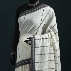 Bengal handwoven cotton begumpuri saree 02 - handcrafted