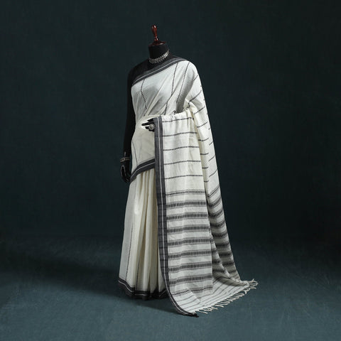 Bengal handwoven cotton begumpuri saree 02 - handcrafted