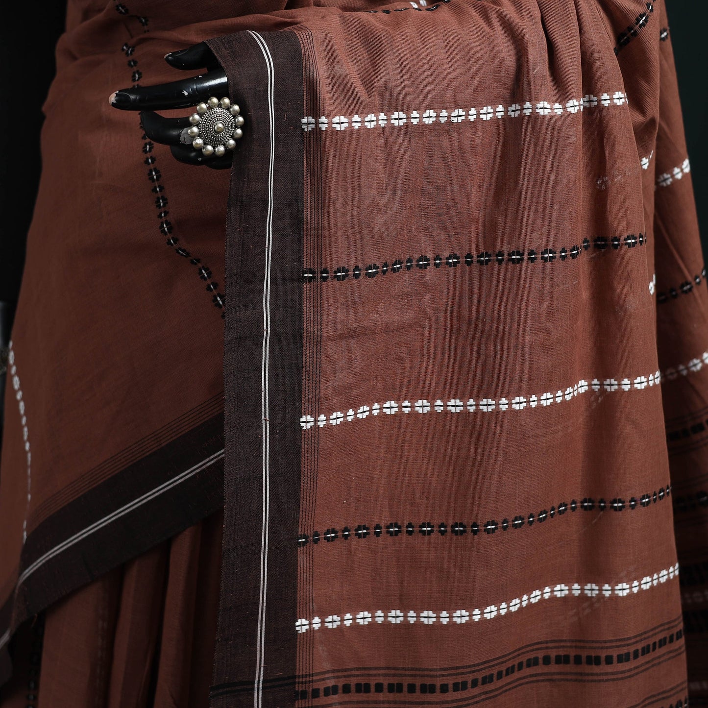 Bengal handwoven cotton begumpuri saree 10 - handcrafted