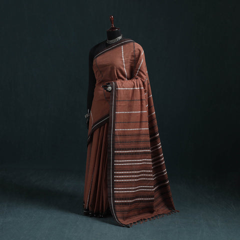 Bengal handwoven cotton begumpuri saree 10 - handcrafted