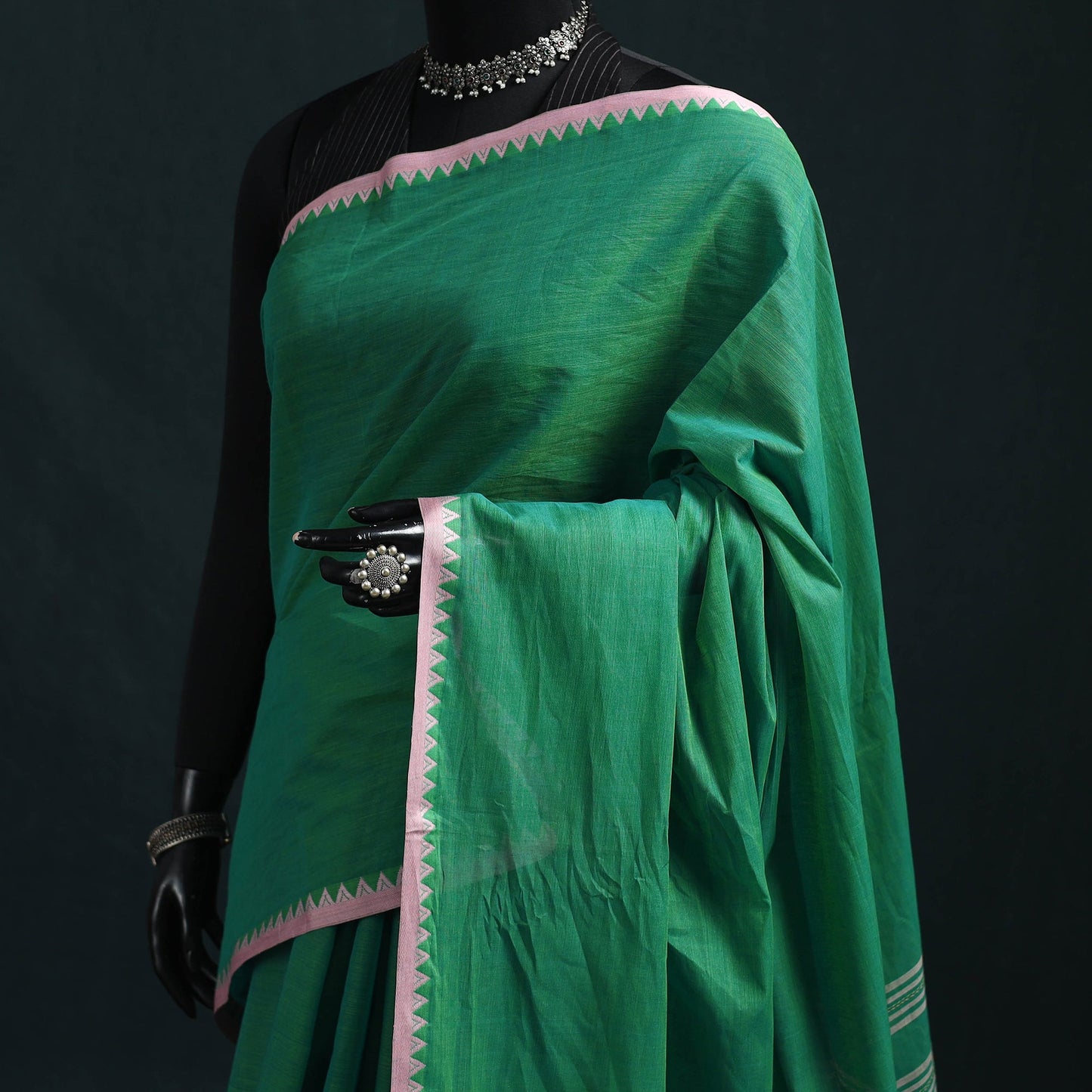 Bengal handwoven cotton begumpuri saree 21 - handcrafted