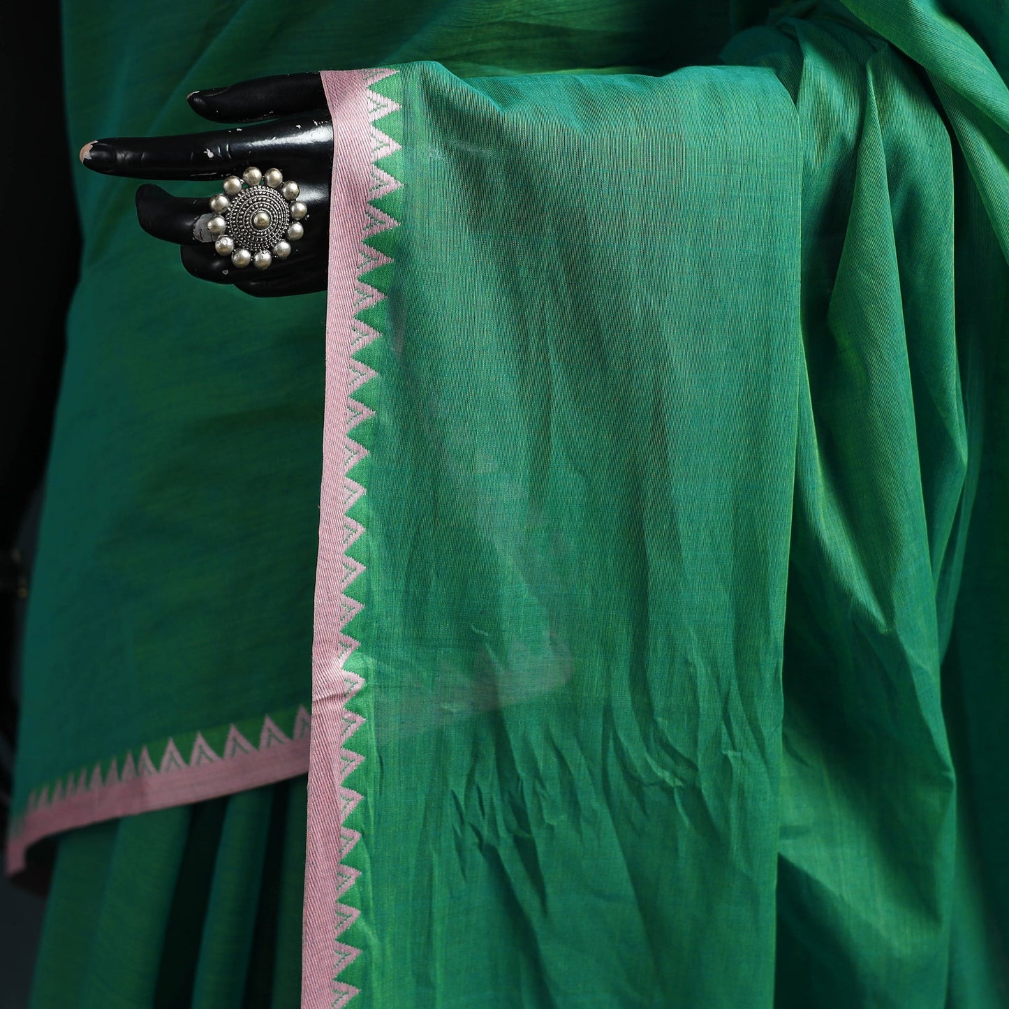 Bengal handwoven cotton begumpuri saree 21 - handcrafted