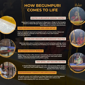 Bengal handwoven cotton begumpuri saree 27 - handcrafted