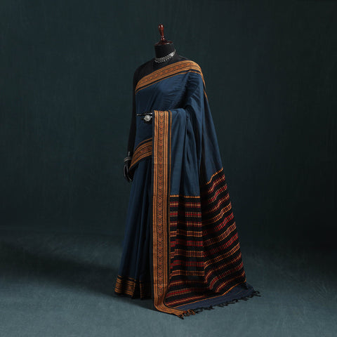 Bengal handwoven cotton begumpuri saree 31 - handcrafted