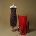Bengal kantha hand embroidered cotton 3pc unstitched dress