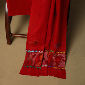 Bengal kantha hand embroidered cotton 3pc unstitched dress