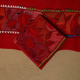 Bengal kantha hand embroidered cotton 3pc unstitched dress