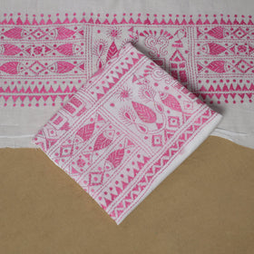 Bengal kantha hand embroidered cotton 3pc unstitched dress
