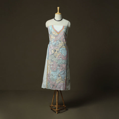 Bengal kantha hand embroidered cotton unstitched kurta