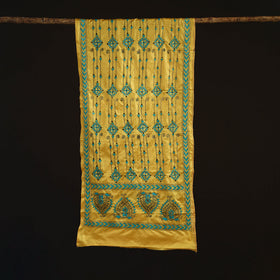 Bengal kantha hand embroidered handloom bangalore silk